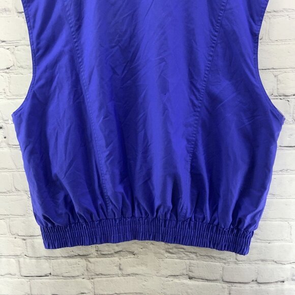 Marker Vest Sz L Vintage 90’s Cold Weather Color Block Purple - Picture 8 of 10